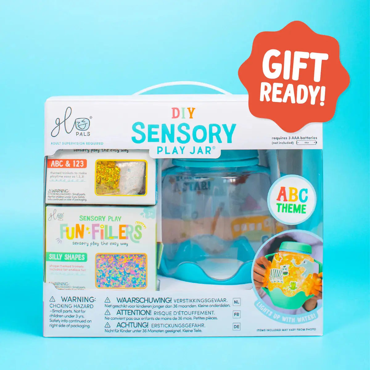 DIY Sensory Jar Gift Set - ABC Theme Glo Pals
