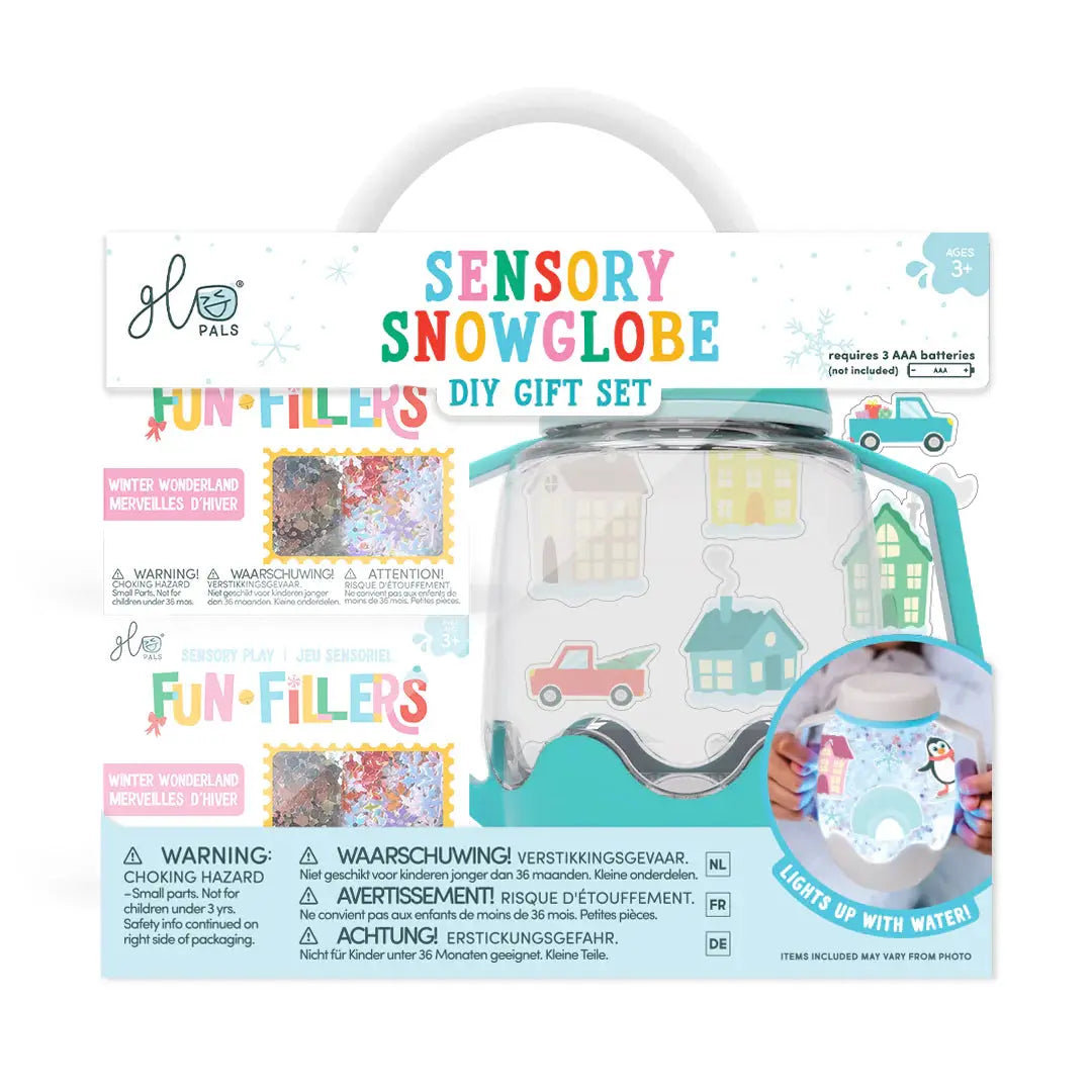 DIY Sensory Jar Gift Set - Snowglobe Glo Pals