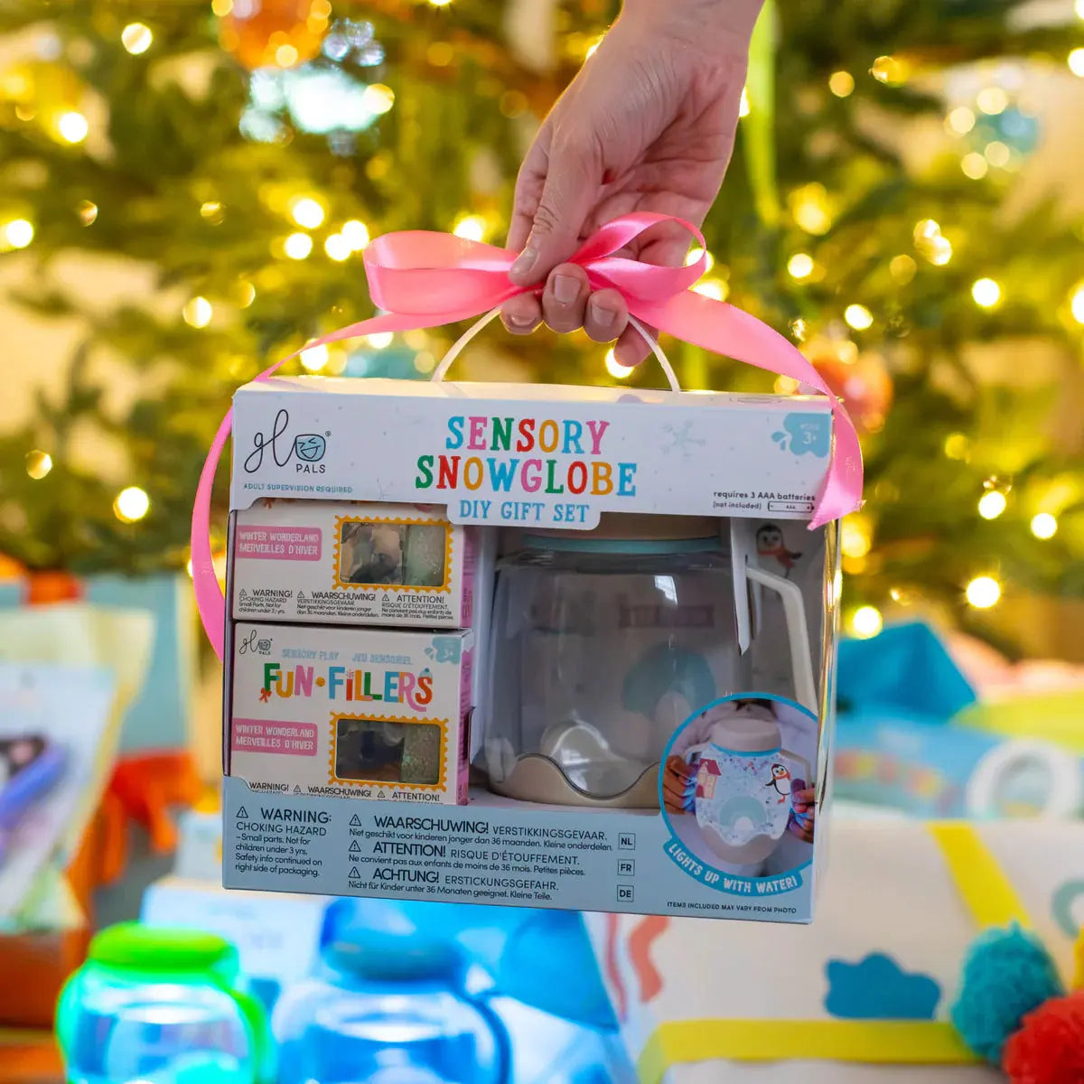 DIY Sensory Jar Gift Set - Snowglobe Glo Pals