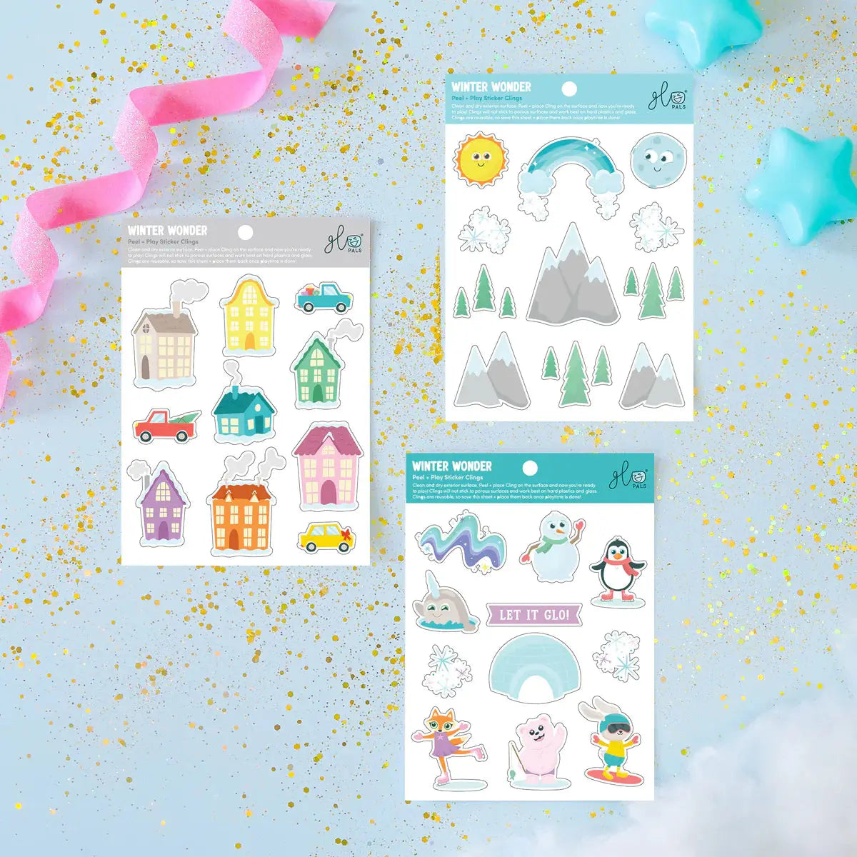 DIY Sensory Jar Gift Set - Snowglobe Glo Pals