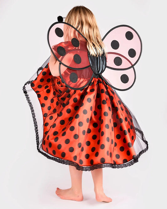 DRESS LADYBUG w ACC 4-6 years Den Goda Fen