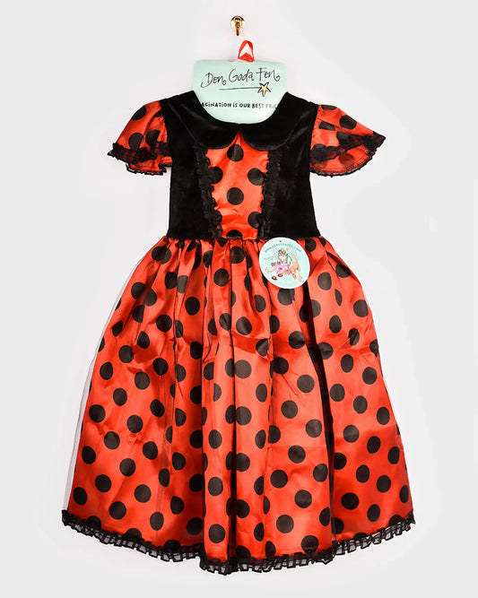 DRESS LADYBUG w ACC 4-6 years Den Goda Fen