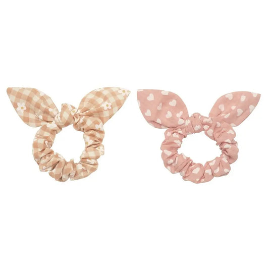 Daisy Gingham Bunny Ears Scrunchies Rockahula