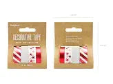 Decorative Tape - red ( 4 x 10m) Partydeco