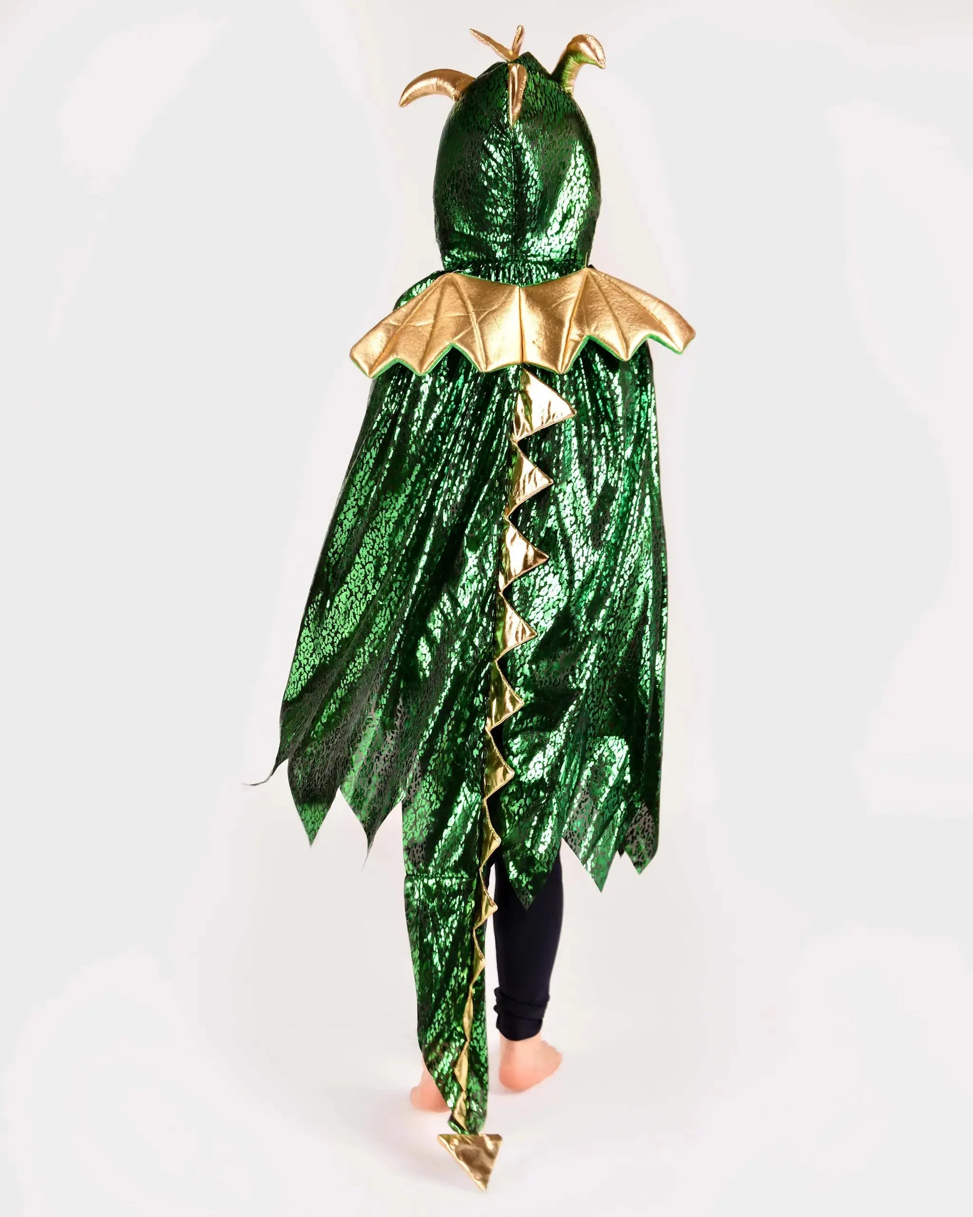 Den Goda Fen DRAGON COSTUME w WINGS GREEN Den Goda Fen
