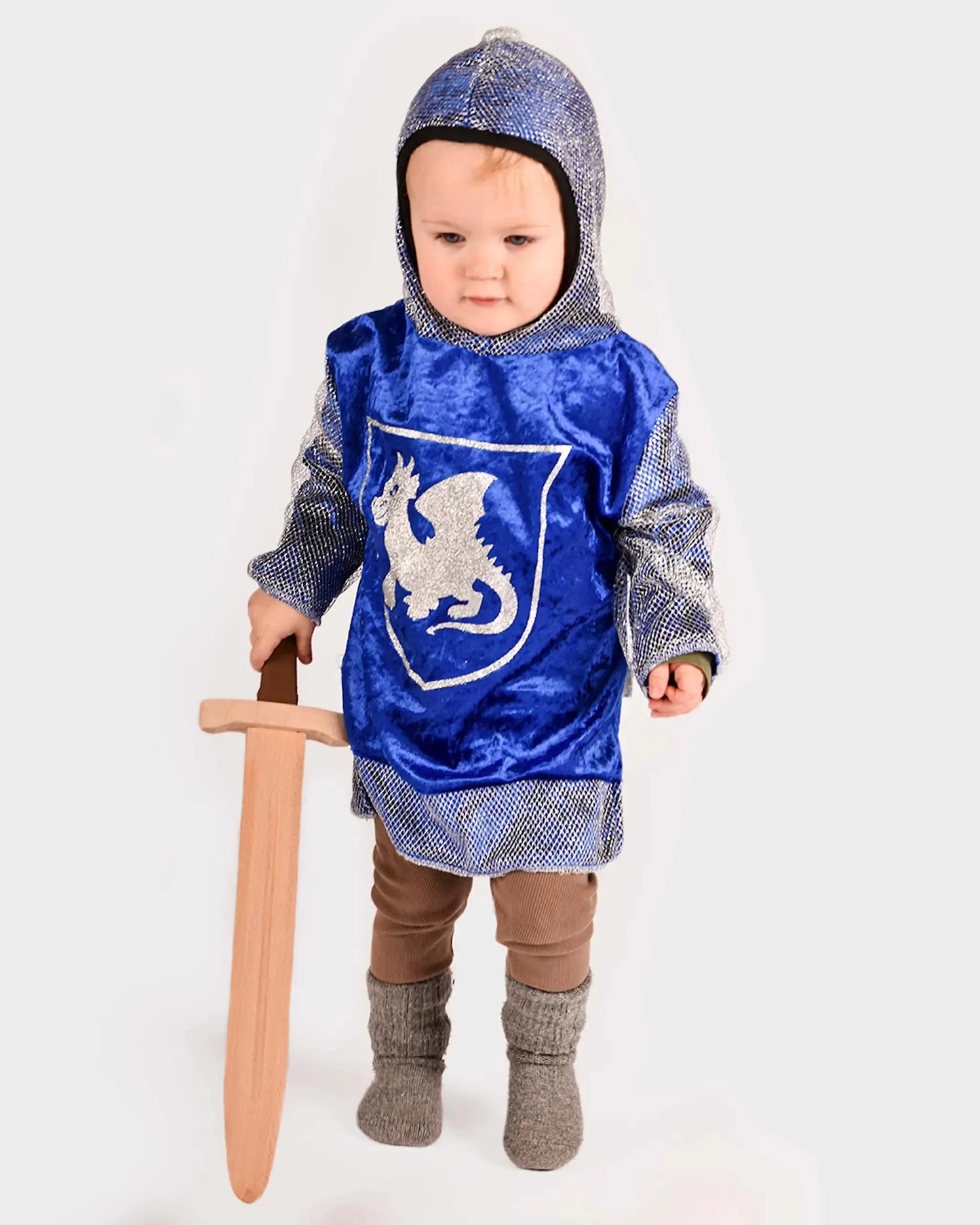 Den Goda Fen KNIGHT SHIRT W HOOD BLUE 2-4 years Den Goda Fen