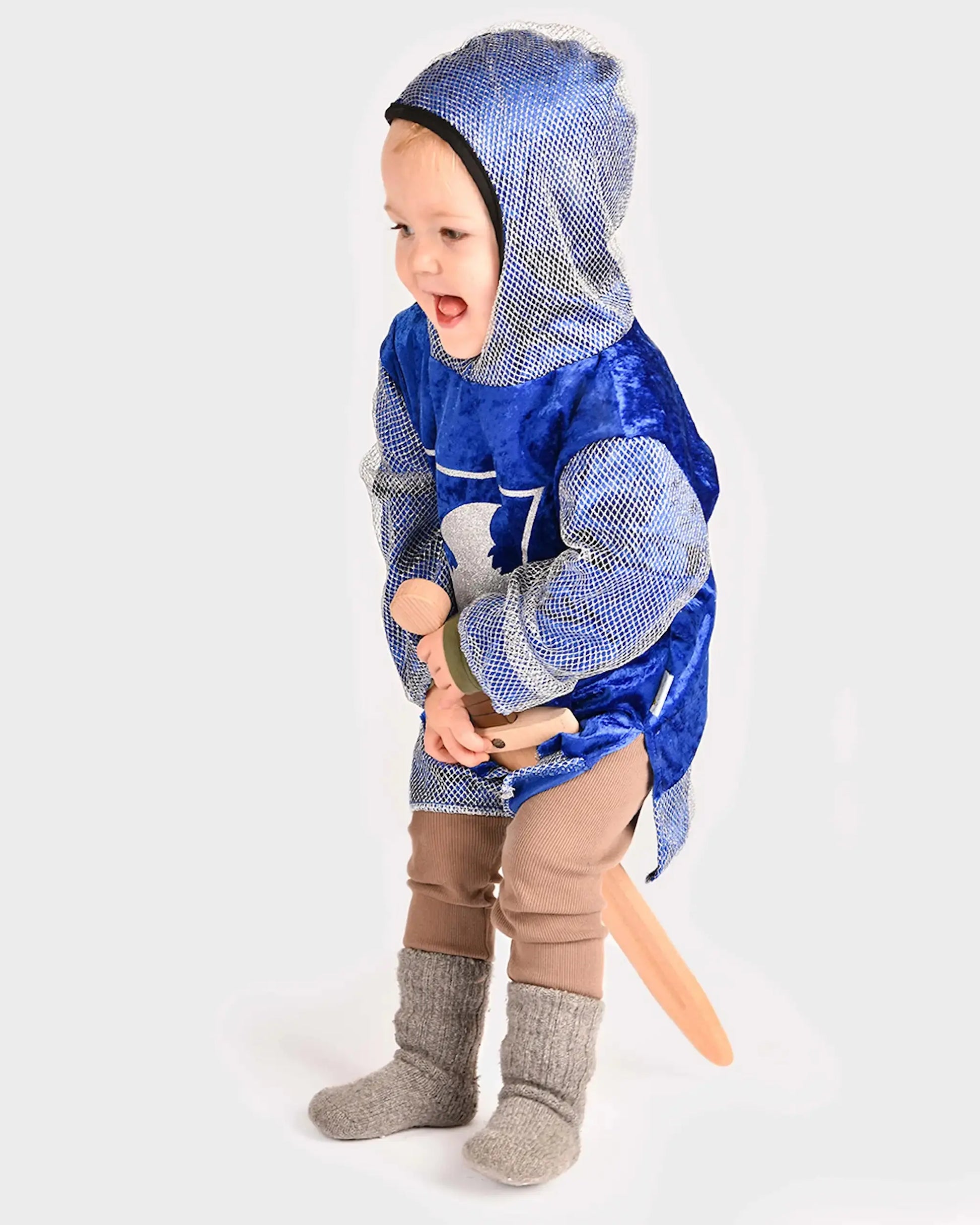 Den Goda Fen KNIGHT SHIRT W HOOD BLUE 2-4 years Den Goda Fen