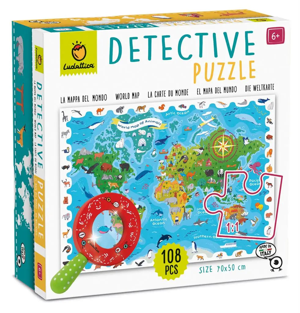 Detective Puzzle - Animal Map Dam
