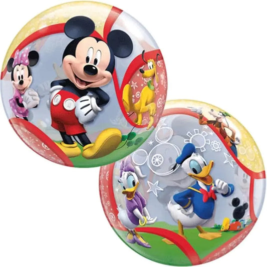 Disney Single Bubble Mickey and His Friends Latex Balloon, 22-Inch qualatex