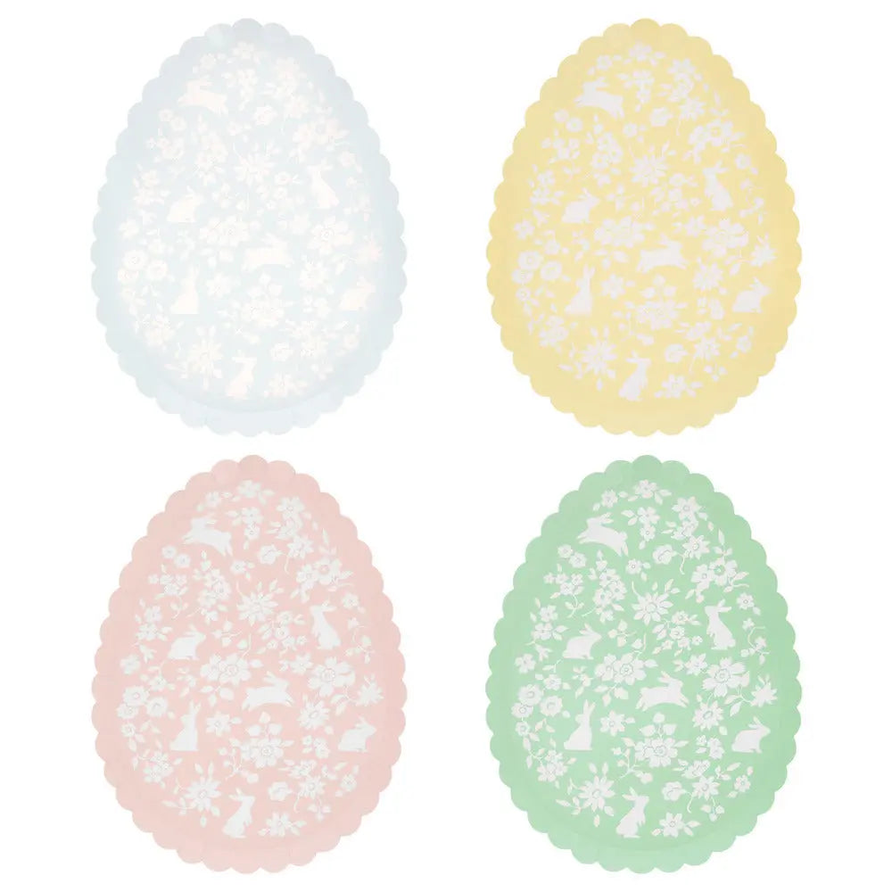 Ditsy bunny egg plates Meri Meri