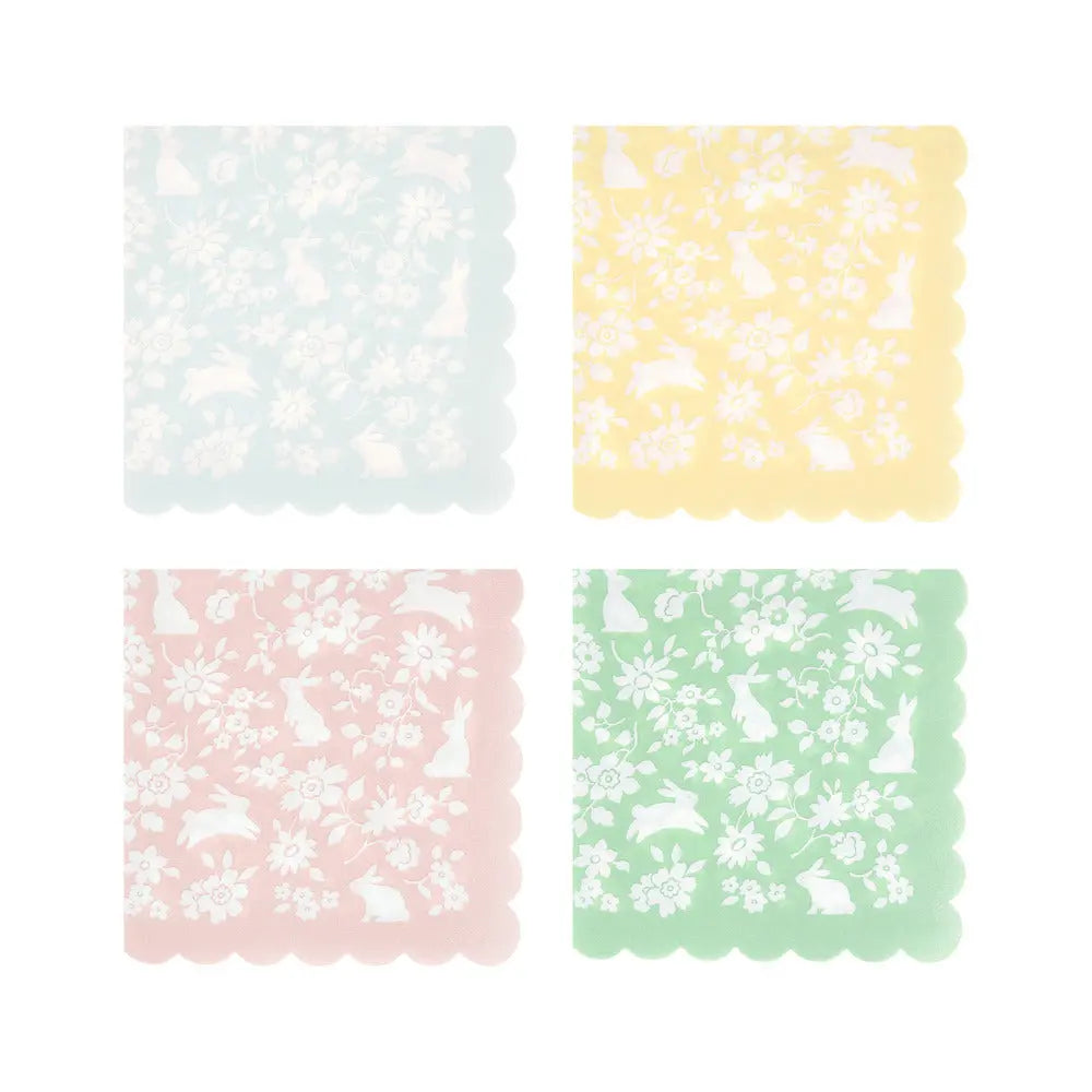 Ditsy bunny small napkins Meri Meri