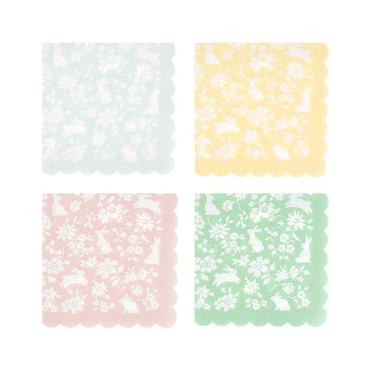 Ditsy bunny small napkins Meri Meri