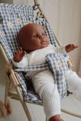 Doll Stroller - Captains Blue Check Konges Slojd