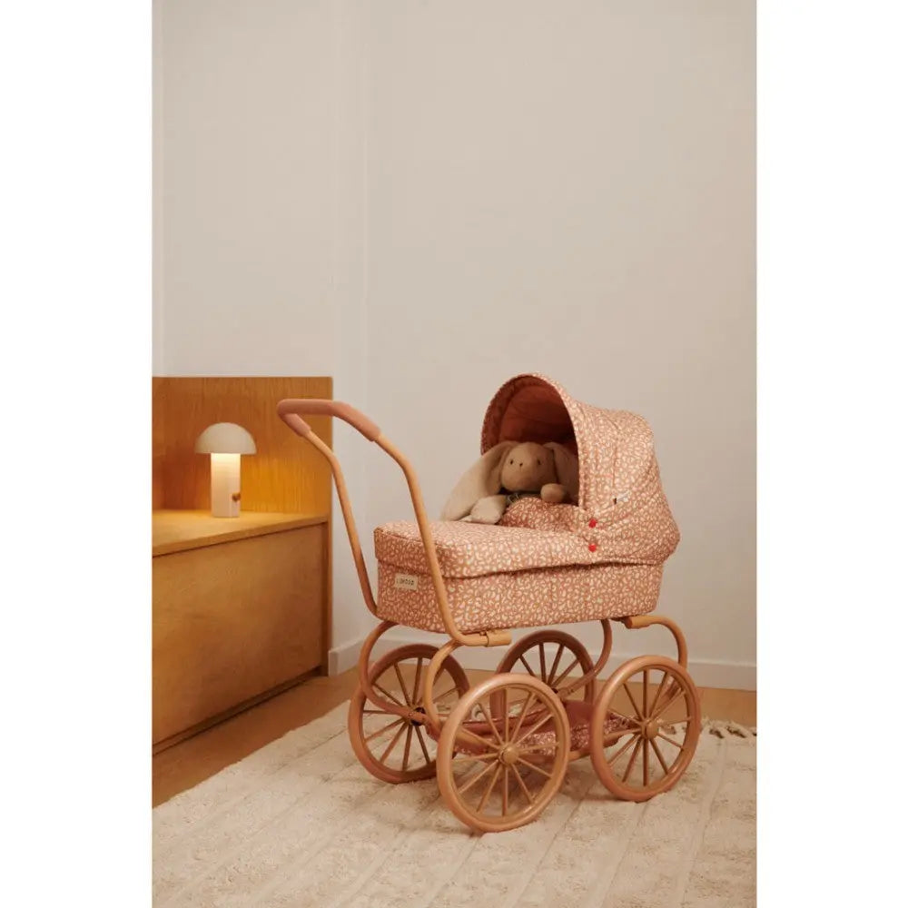 Doll pram - Adaline Peach Mini Leo Tuscany Rose Liewood
