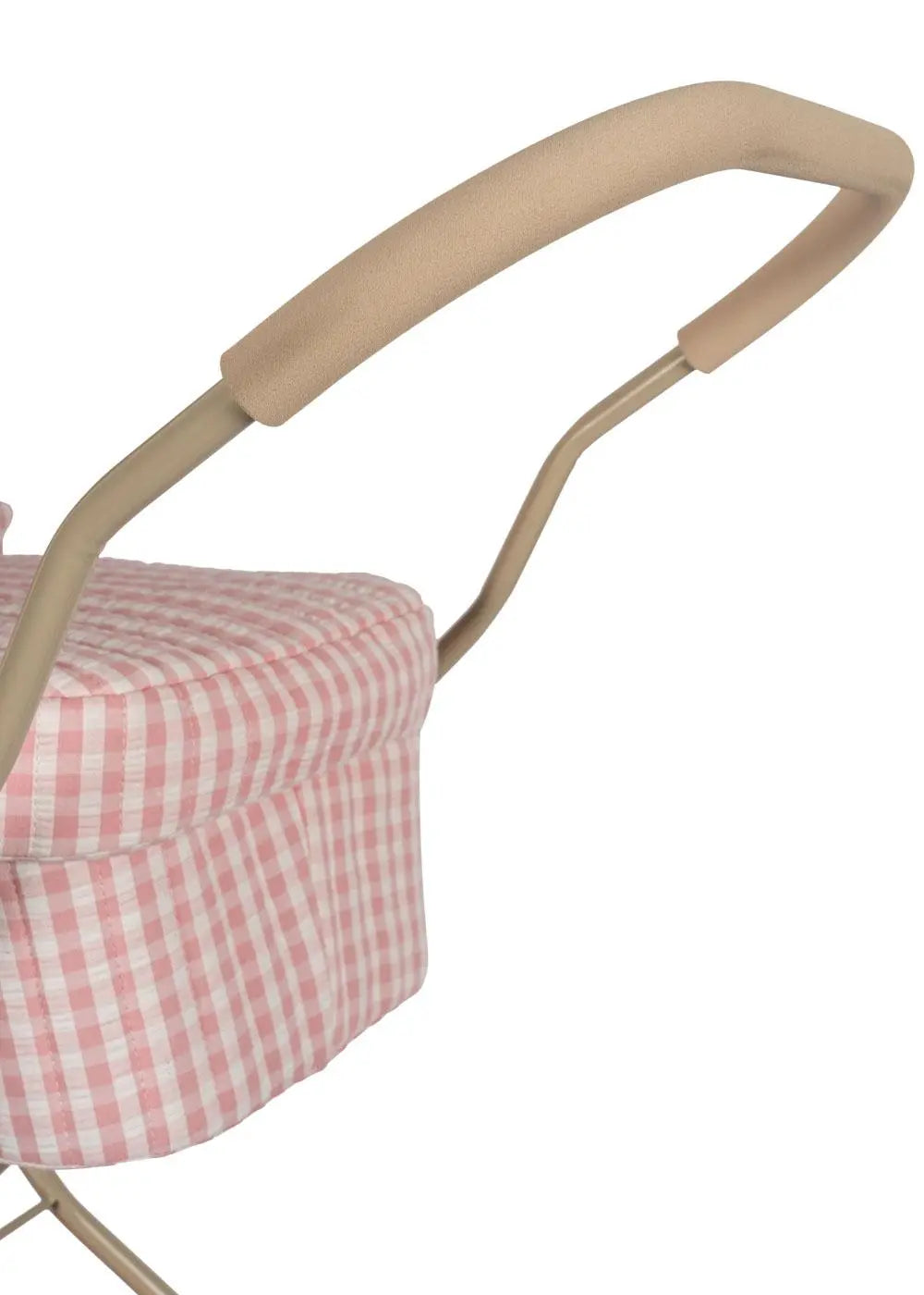 Doll pram - Powder Pink Check Konges Slojd