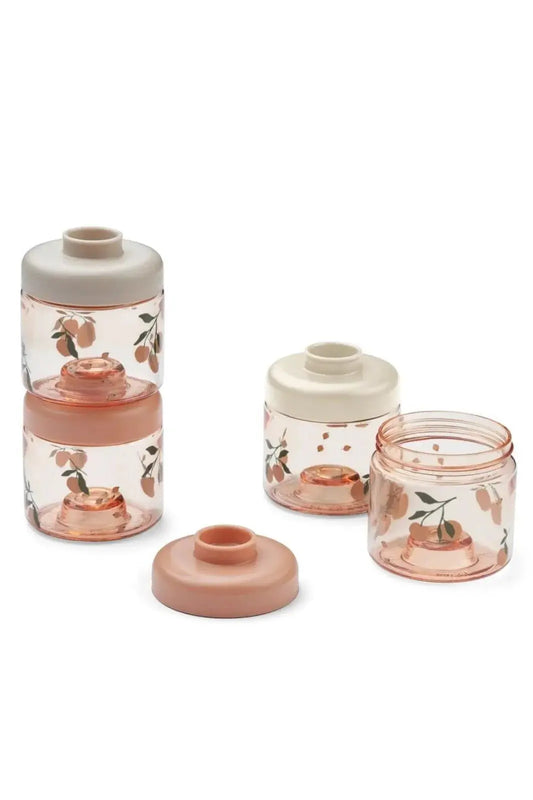 Dominique Baby Food Boxes 4 pack - Peach / Sea shell Liewood