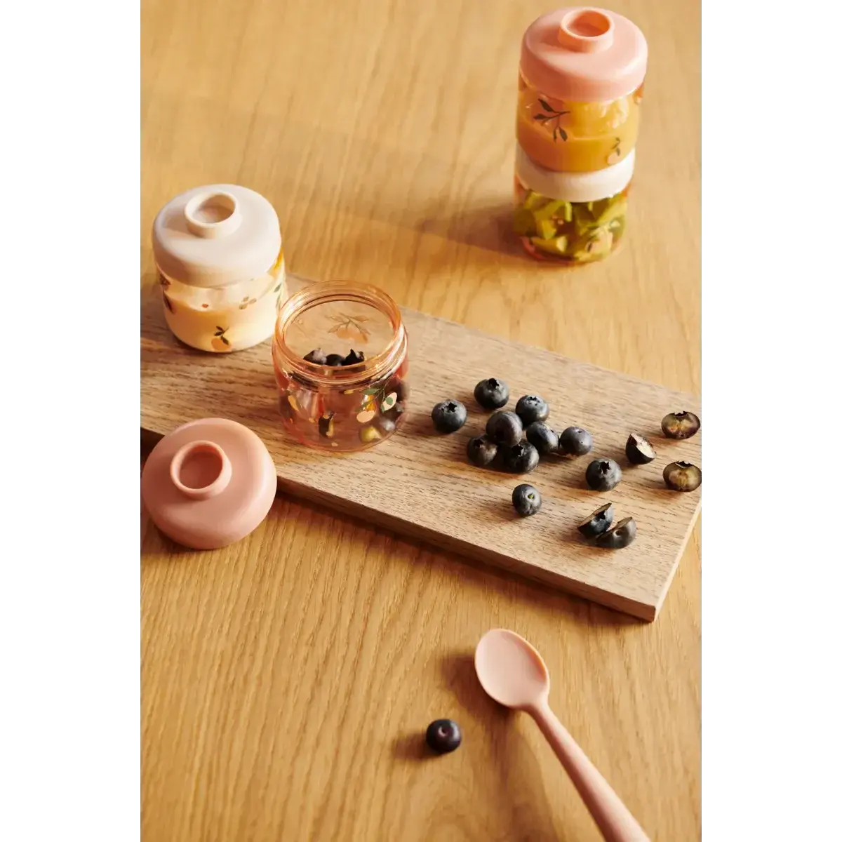 Dominique Baby Food Boxes 4 pack - Peach / Sea shell Liewood