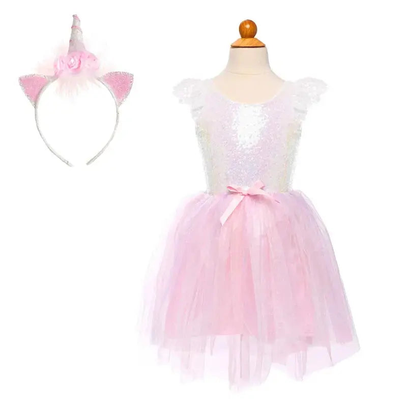Dreamy Unicorn dress w. Headband Great Pretenders