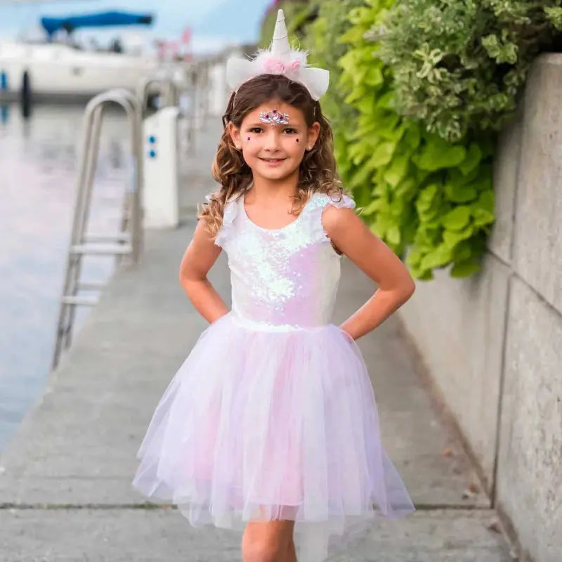 Dreamy Unicorn dress w. Headband Great Pretenders