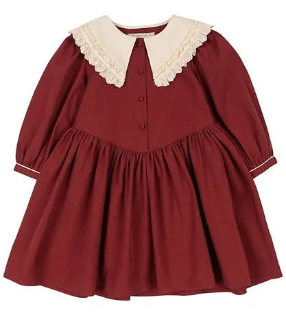 Dress - Coeur Collar - Red Dahlia Konges Slojd