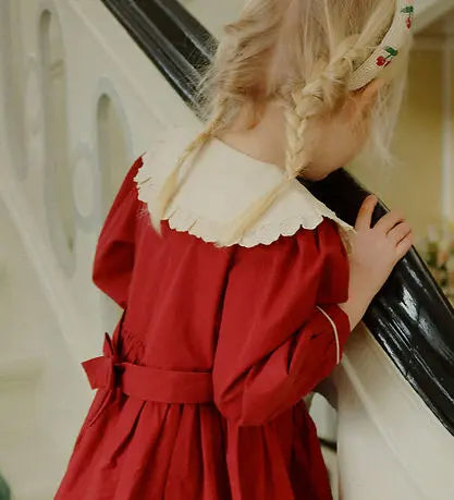 Dress - Coeur Collar - Red Dahlia Konges Slojd