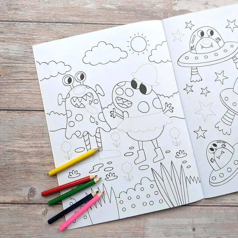 Dress Me Up Colouring and Activity Book - Aliens Robert Frederick Ltd