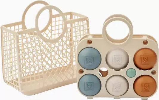 EMMETT PORTABLE PETANQUE SET - Mustard multi mix LieWood