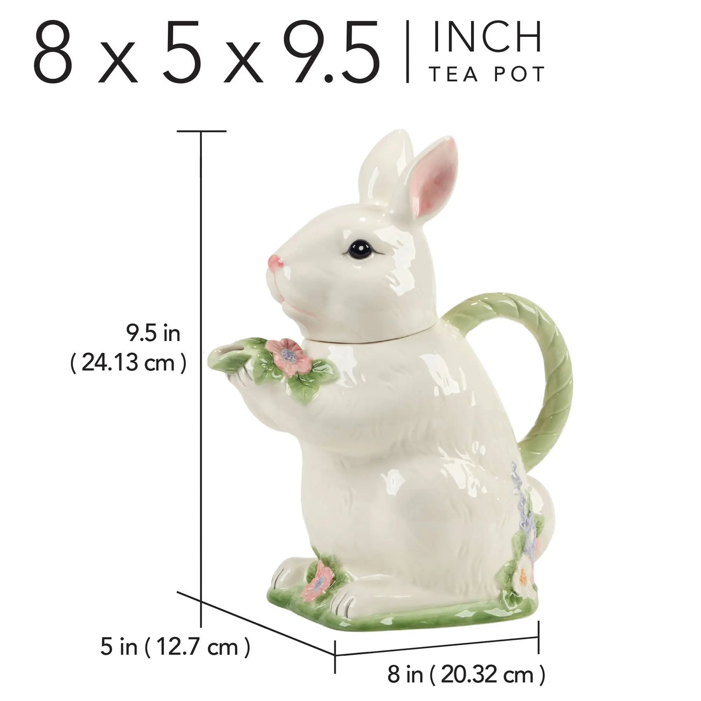 Easter Morning 3-D Bunny Teapot Certified International