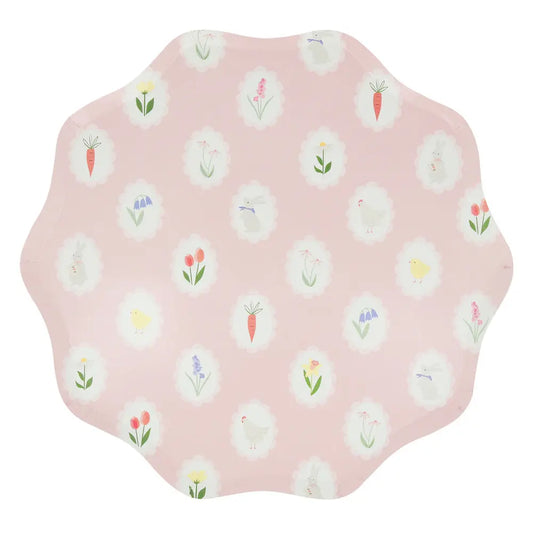 Easter cameo dinner plates Meri Meri