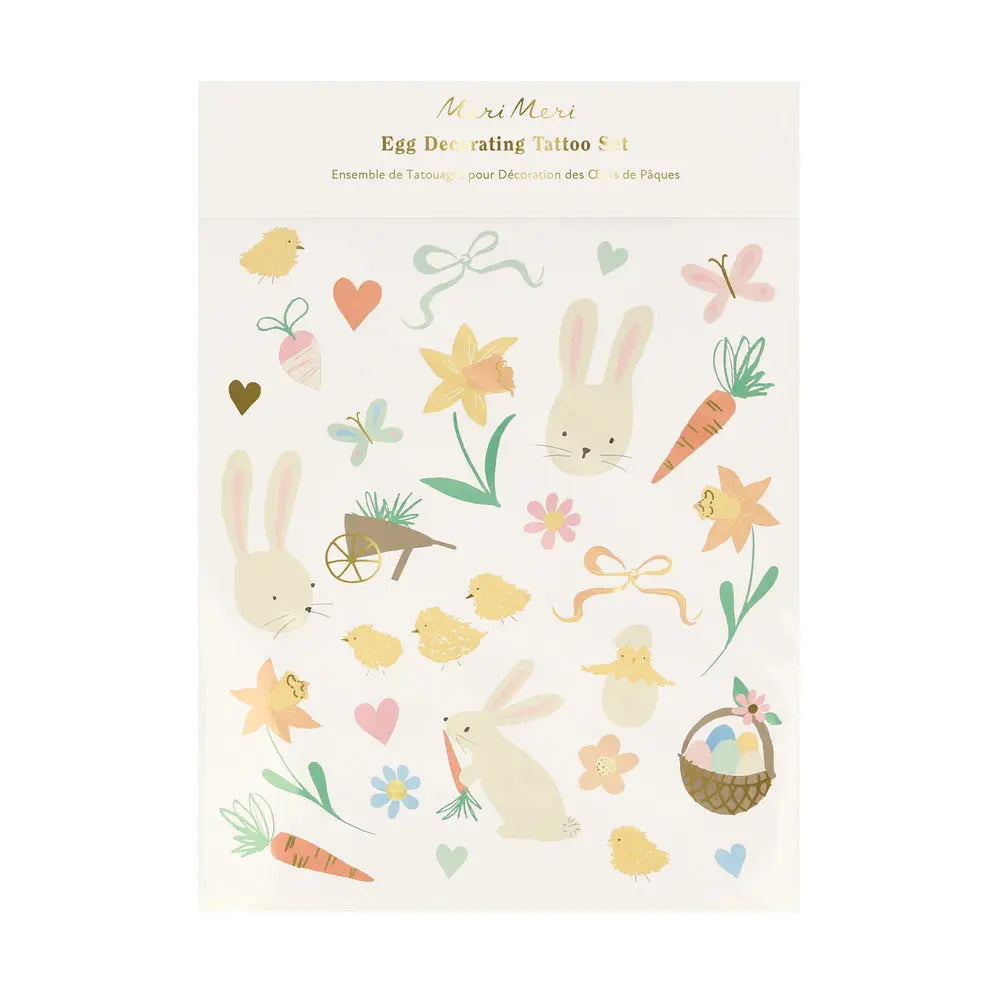 Easter icons egg decoration tattoo set Meri Meri