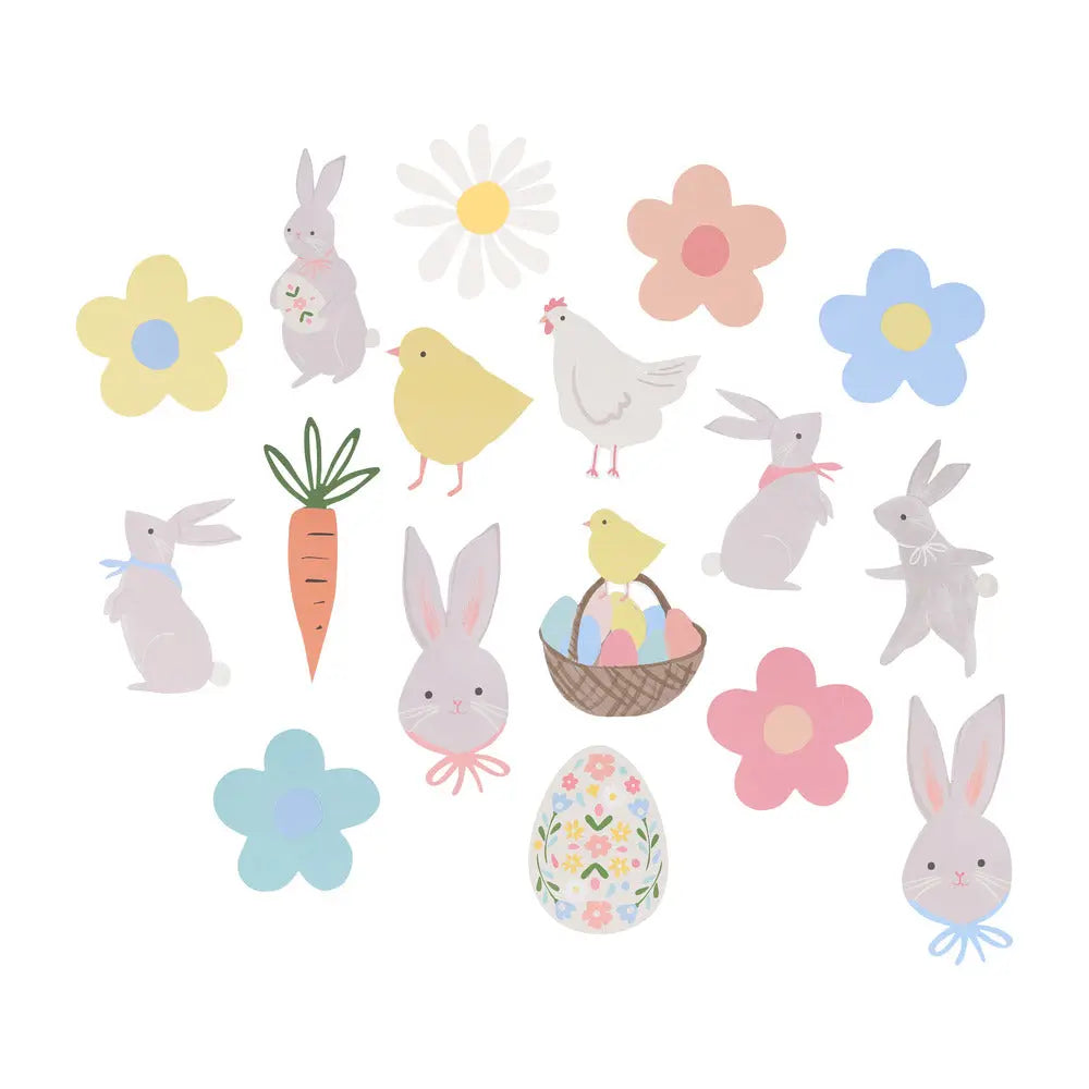 Easter themed shaped stickers Meri Meri