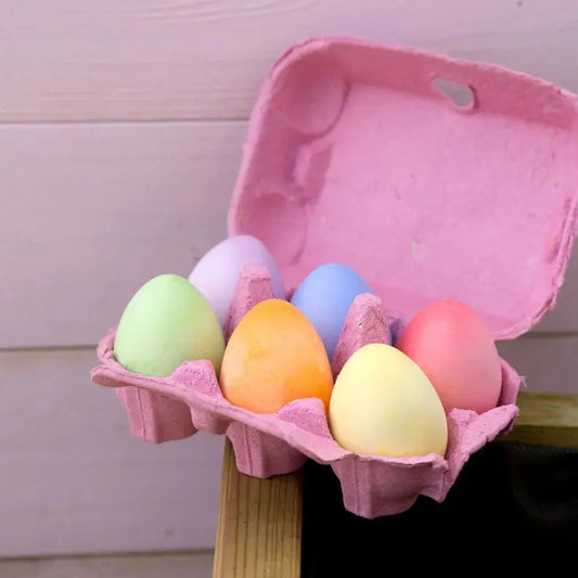 Egg Shape Pavement Chalks Crayon Box Crayons