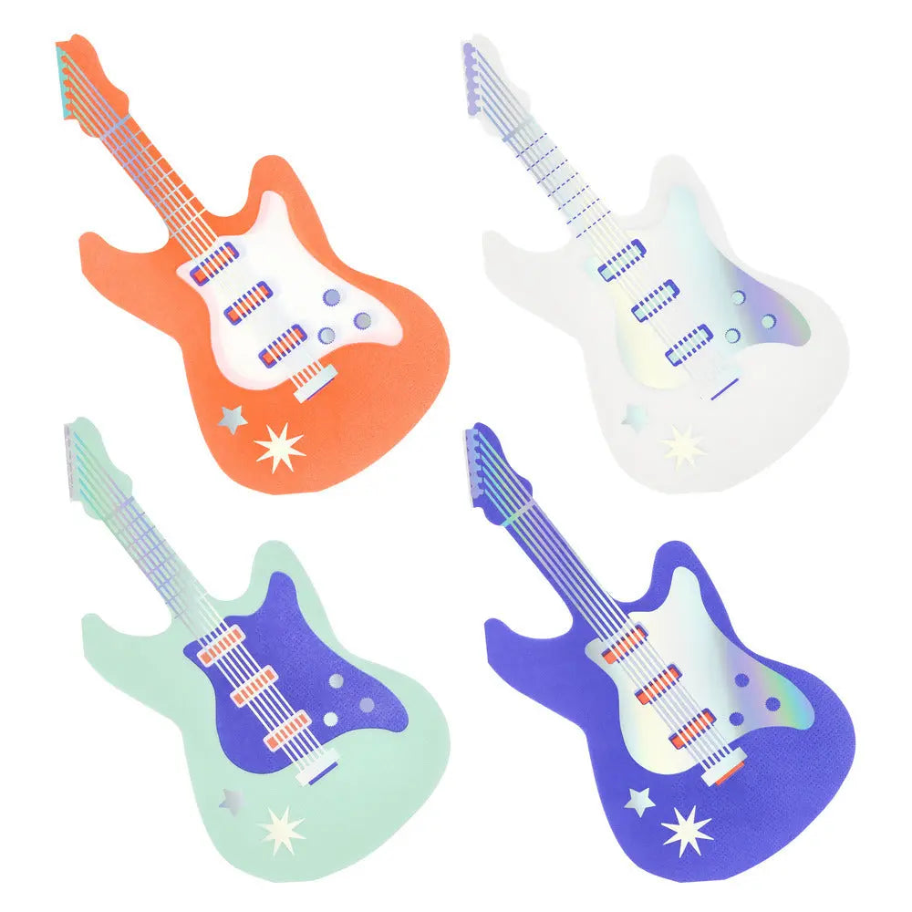 Electric guitar napkins Meri Meri