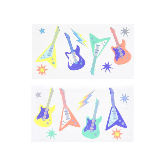 Electric guitar temporary tattoos Meri Meri