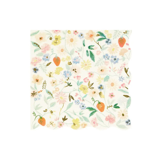 Elegant floral napkins L Meri Meri