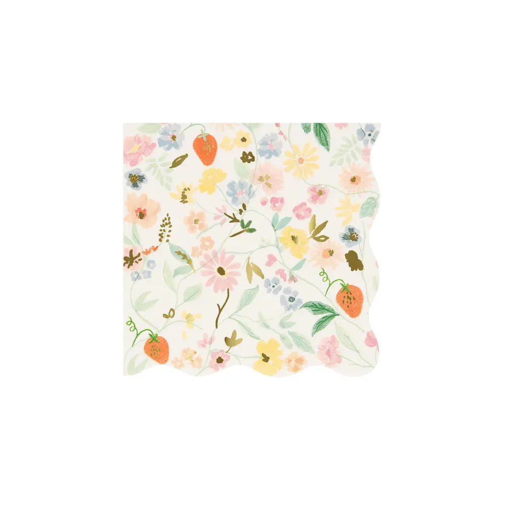 Elegant floral napkins S Meri Meri