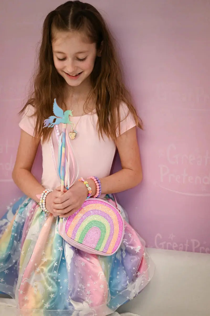Enchanted Unicorn Skirt & Wand Set Great Pretenders