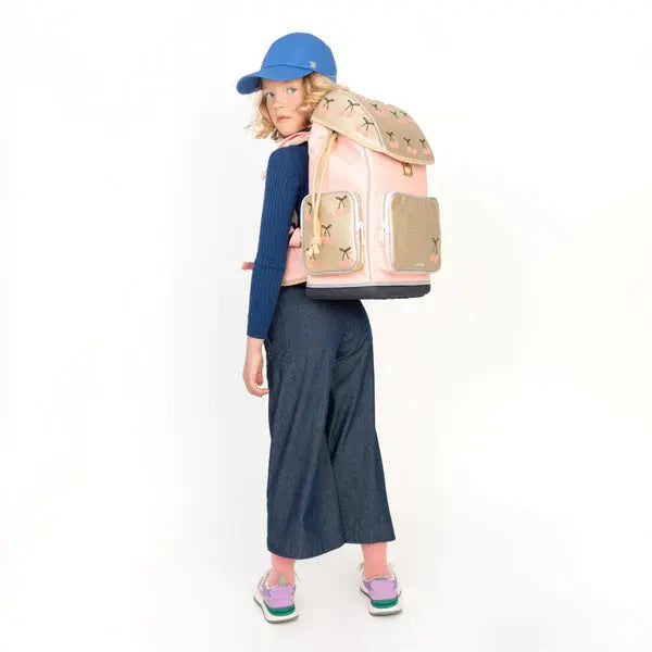 Ergonomic School Backpack Cherry Pompon Jeune Premier