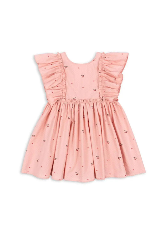 Evia Bow Dress - Cherry Coeur Konges Slojd