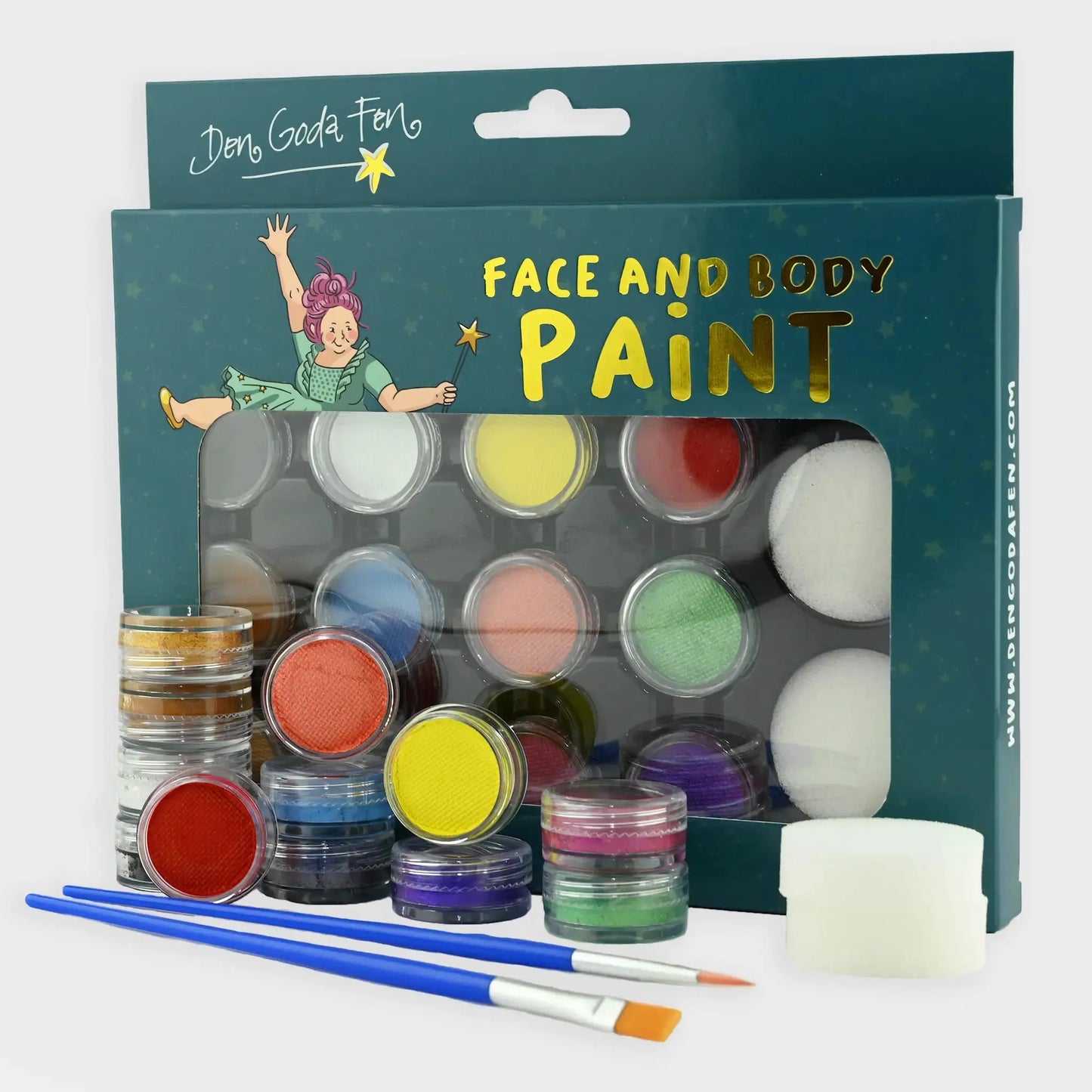 FACE PAINT 12 COLOURS Den Goda Fen