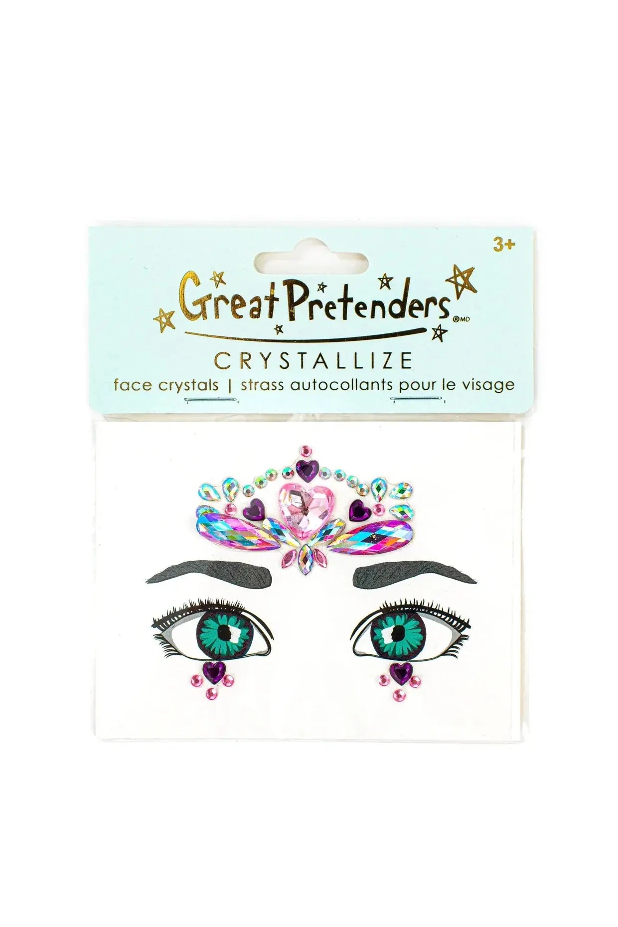 Face Crystals - Hearts Set Great Pretenders