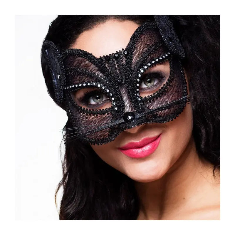 Face Mask Cat - Black Cotillons D Alsace