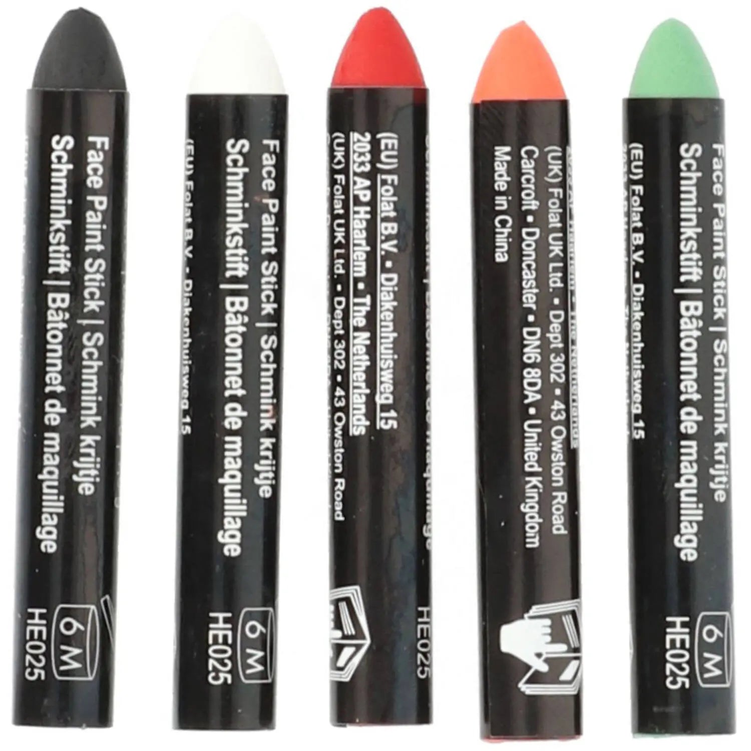 Face Paint Crayons - Halloween BoOo! - 5 pieces Folat