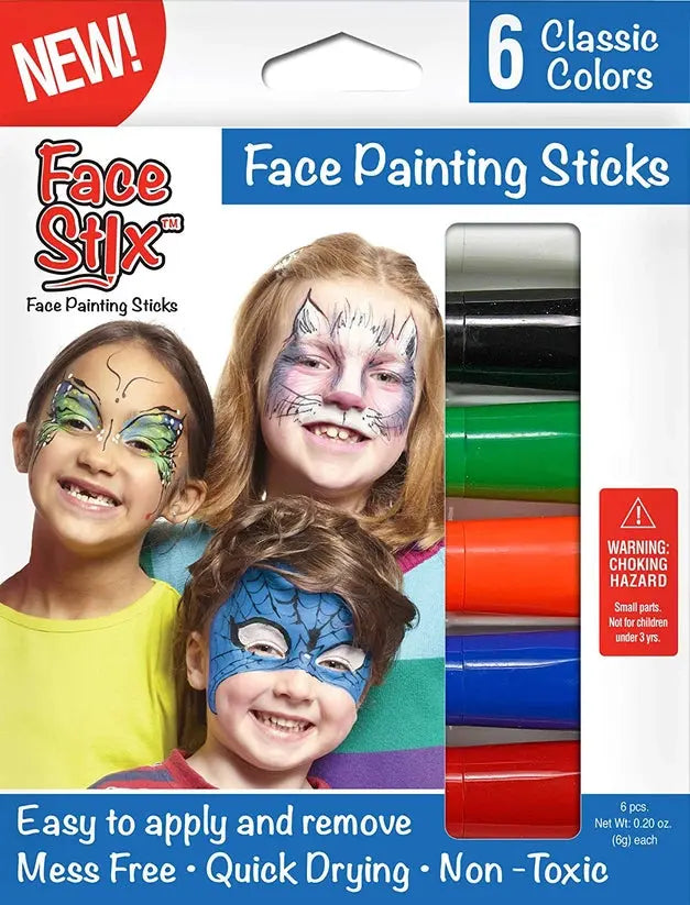 Face Paint Stix - 6 Pack TPG-633 The Pencil Grip