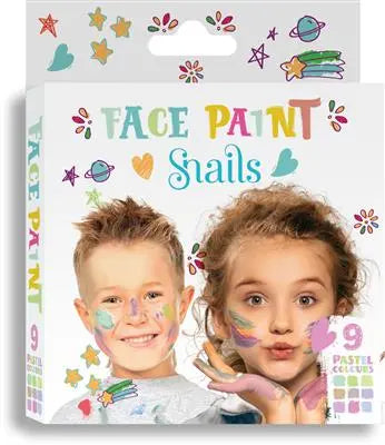 Face painting - Pastel colors Snails