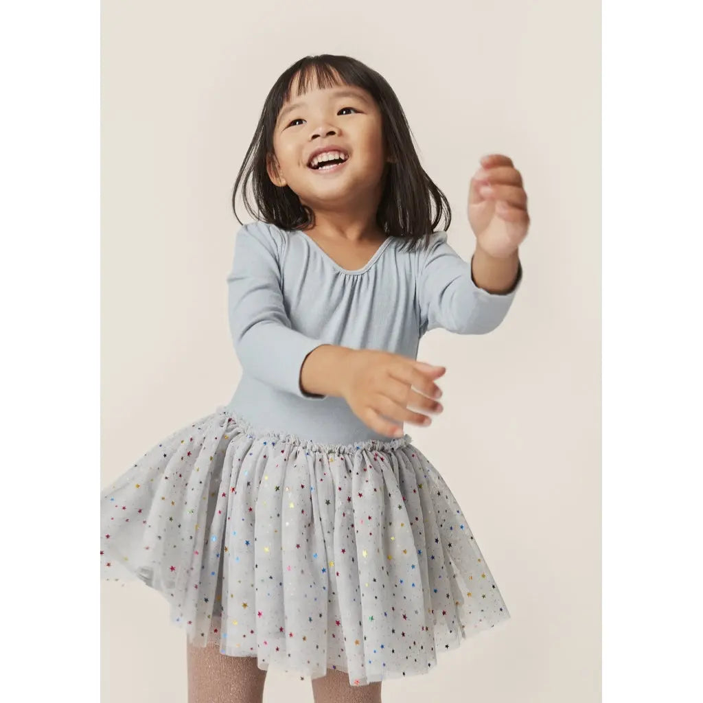 Fairy Ballerina Dress gray with starts Konges Slojd
