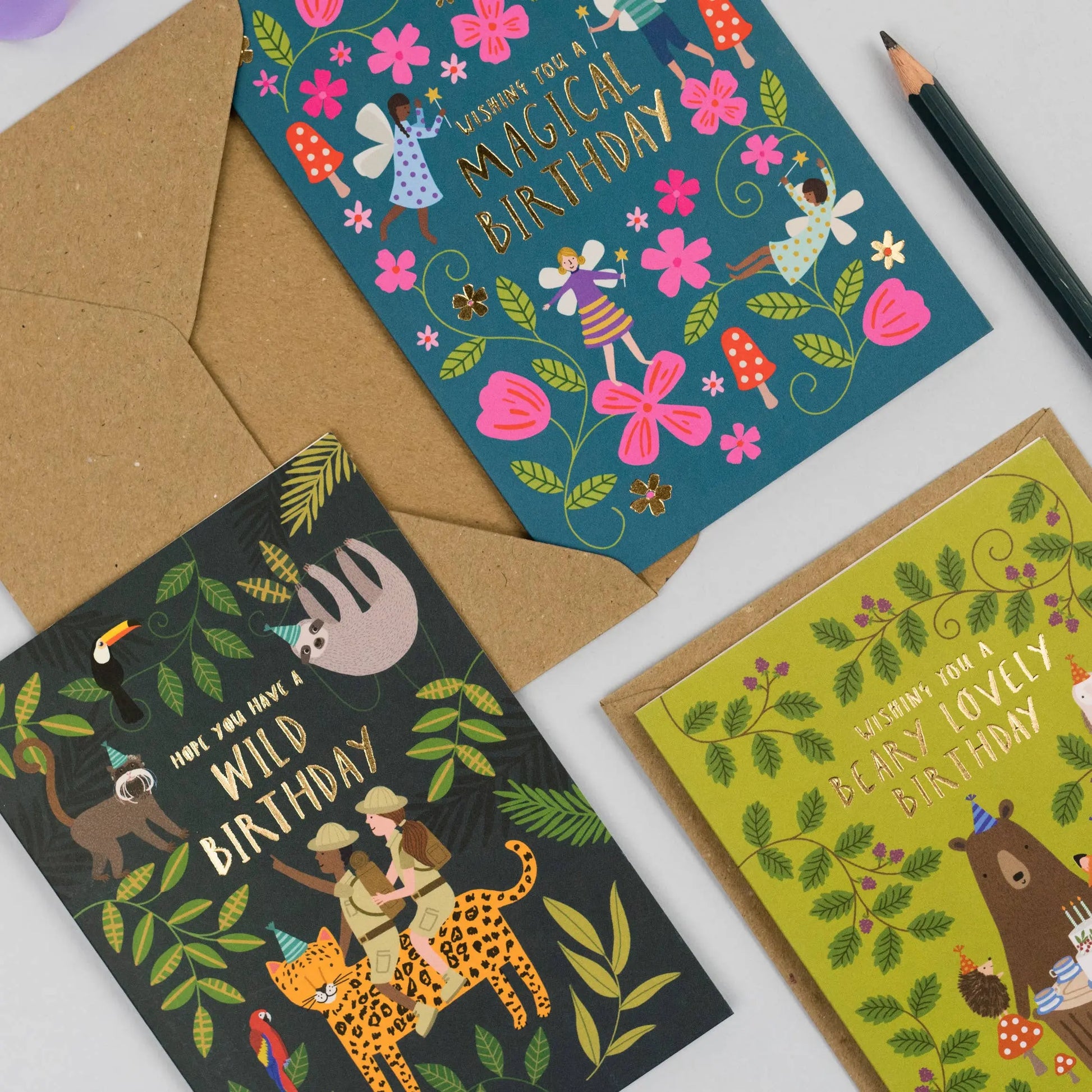 Fairy Garden Birthday Card | Kid’s Card | Child’s Birthday Mifkins