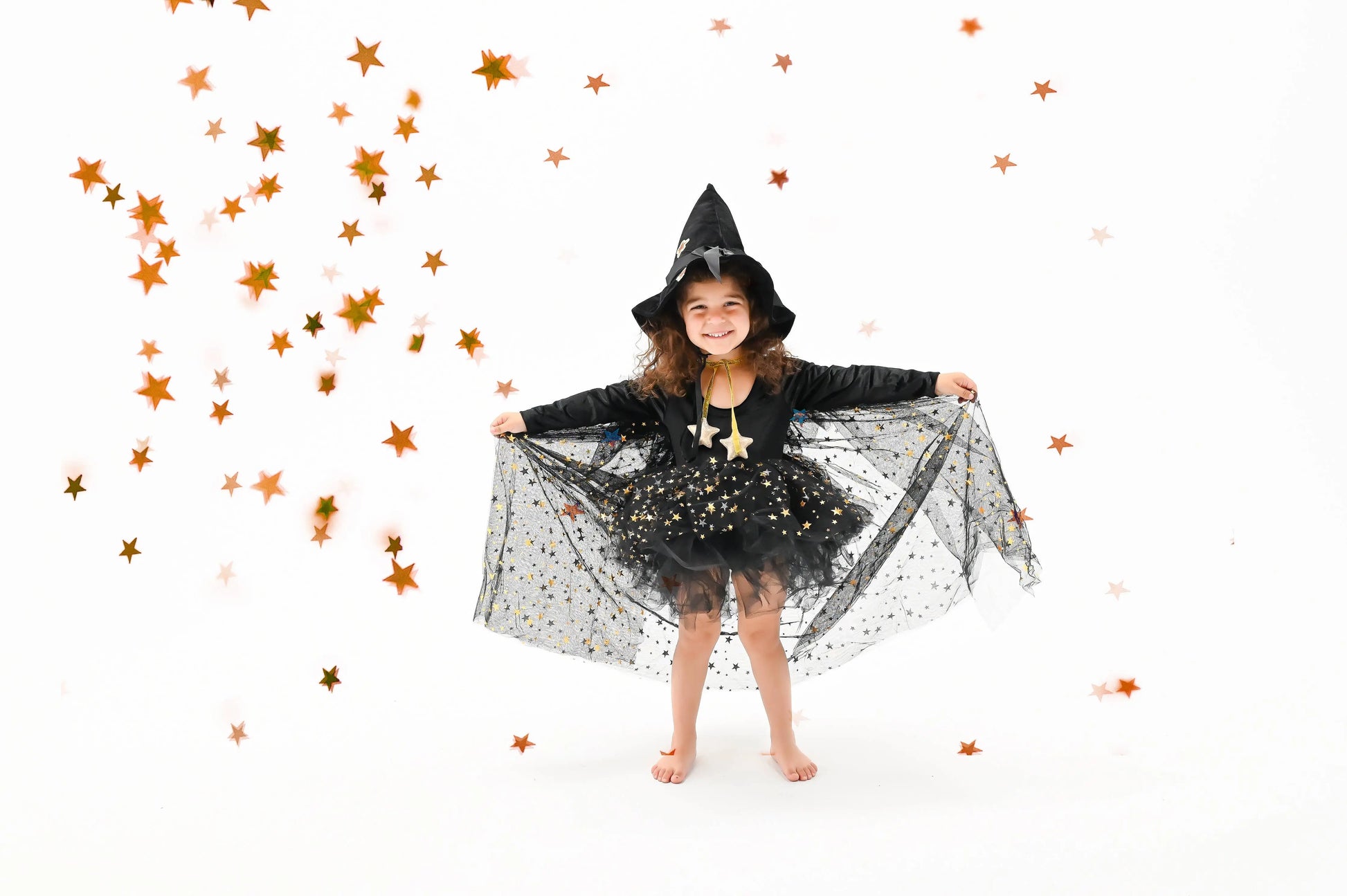 Fancy Shmancy Baby - Black whimsical witch: 6 years (ships week 1 of August) Fancy Shmancy Baby