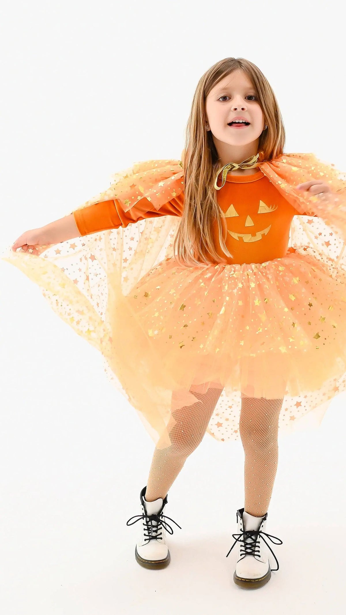 Fancy Shmancy Baby - Orange whimsical pumpkin: 4t (ships week 1 of August) Fancy Shmancy Baby