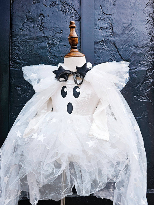 Fancy Shmancy Baby - Whimsical Ghost Costume: 8 years (ships week 1 of August) Fancy Shmancy Baby